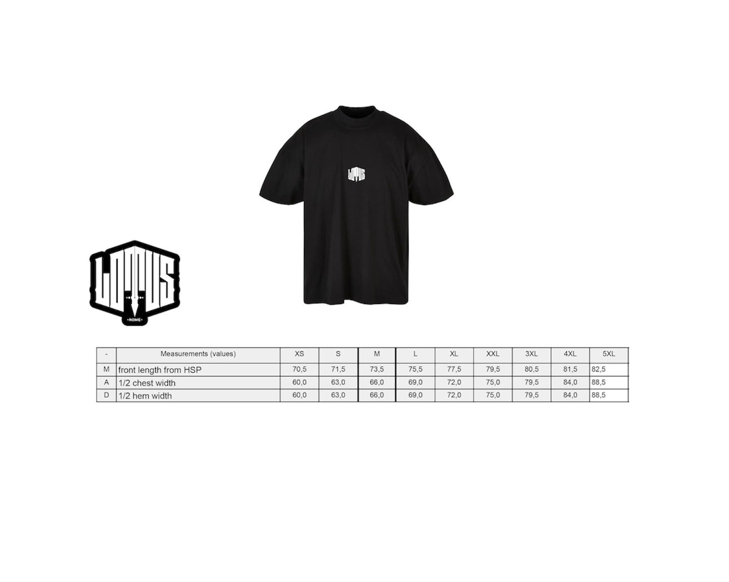 Ribbed short-sleeved shirt with high crew neck Classic Black